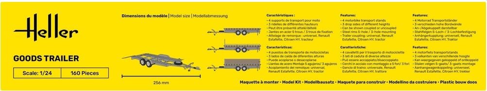 Heller 80778 Goods Trailer 1/24