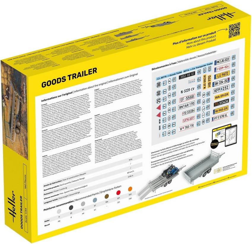 Heller 80778 Goods Trailer 1/24