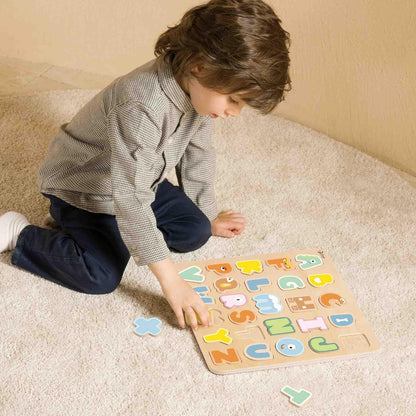 Classic World - Classic World Houten Alfabet Puzzel 27st.
