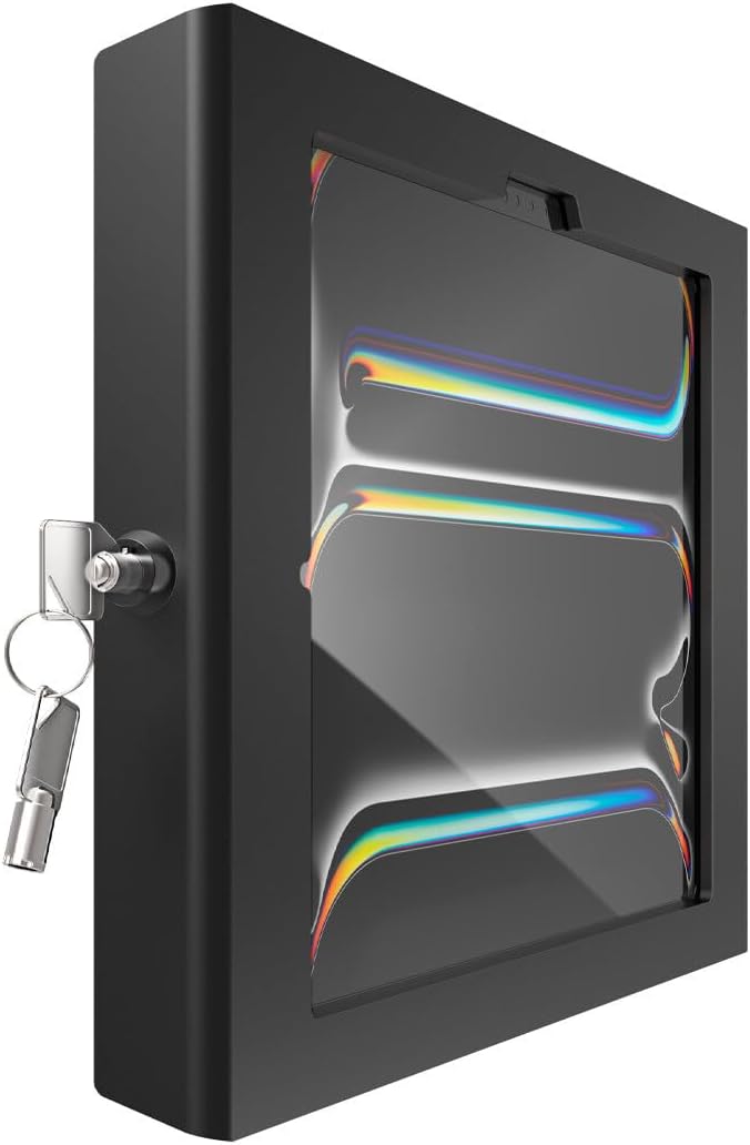 Compulocks Ipad Pro M4 11`` (2024), Apex Secured Enclosure Wall Mount - Enclosure - For Tablet - Glass Mount, Space - Loc