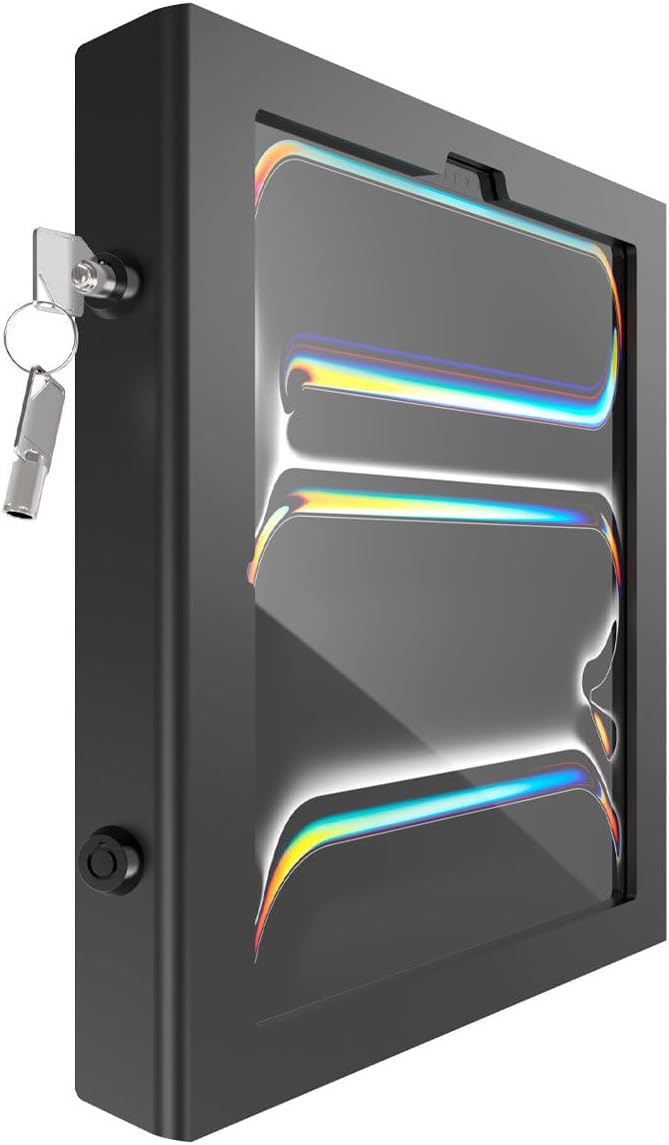 Compulocks Ipad Pro M4 13`` (2024), Apex Secured Enclosure Wall Mount - Enclosure - For Tablet - Secured - Lockable - Met