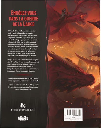 Dungeons & Dragons RPG aventure Dragonlance : L'ombre de la Reine des Dragons *FRANCAIS*