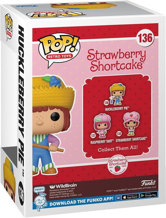 Funko Pop! Retro Toys: Strwb SC - Huckleberry Pie - Strawberry Shortcake - Collectable Vinyl Figure - Gift Idea - Official Merchandise - Toys for Kids & Adults - TV Fans - Model Figure for Collectors