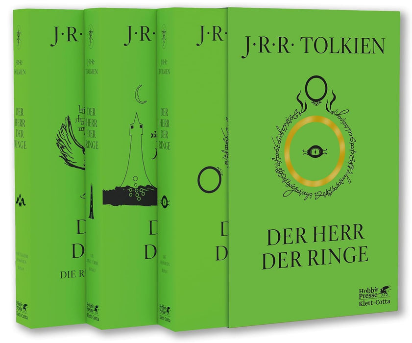Der Herr der Ringe: In der überarbeiteten Übersetzung von Wolfgang Krege | Alle drei Bände im grasgrünen Schuber mit Goldprägung (Der Herr der Ringe. Ausgabe in neuer Übersetzung und Rechtschreibung