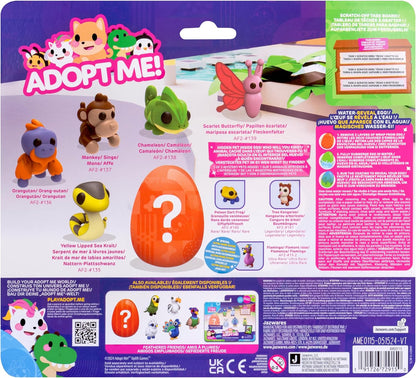 Adopt Me! Pets Multipack Tropical Time - Hidden Pet - Top Online Game - Exclusive Virtual Item Code Included - Fun Collectible Toys for Kids Featuring Your Favourite Pets, Ages 6+