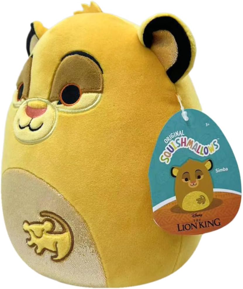 Squishmallows SQDI00548 8-Inch Simba Disney Plush, Multicolour