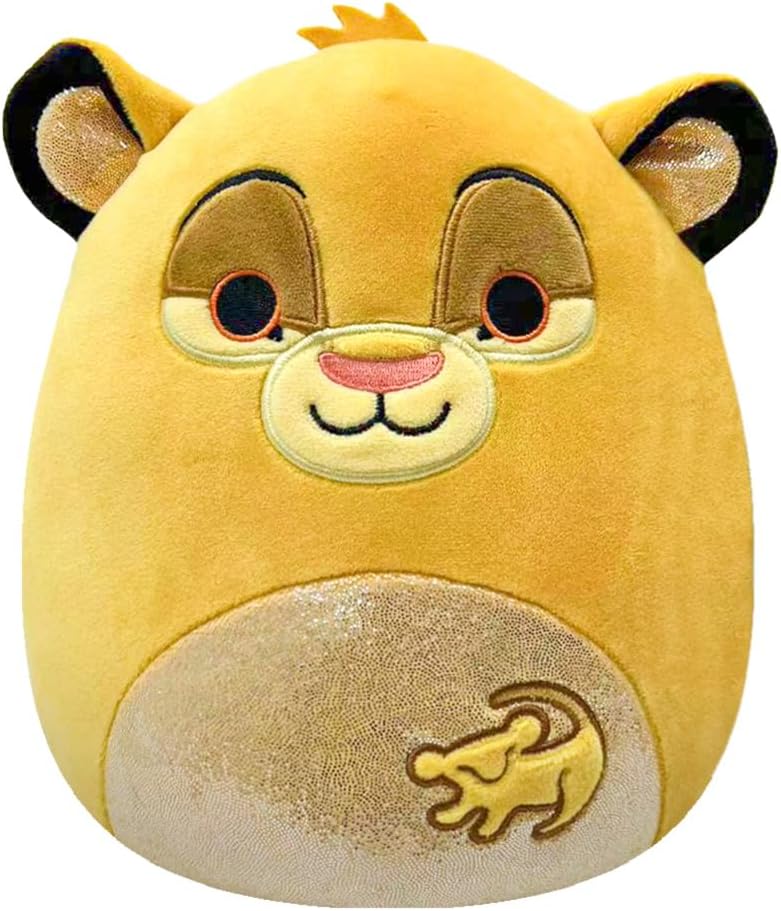 Squishmallows SQDI00548 8-Inch Simba Disney Plush, Multicolour