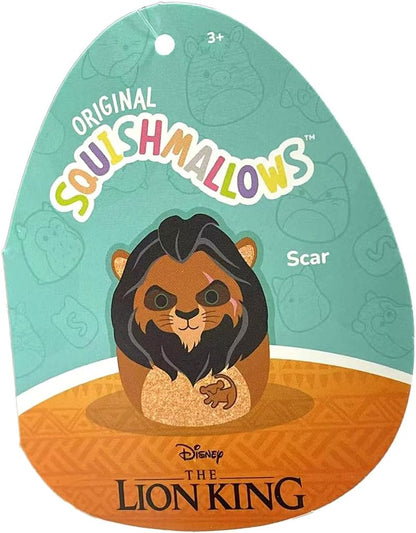 Squishmallows SQDI00550 Original 8-Inch Scar Disney Plush, Multicolour