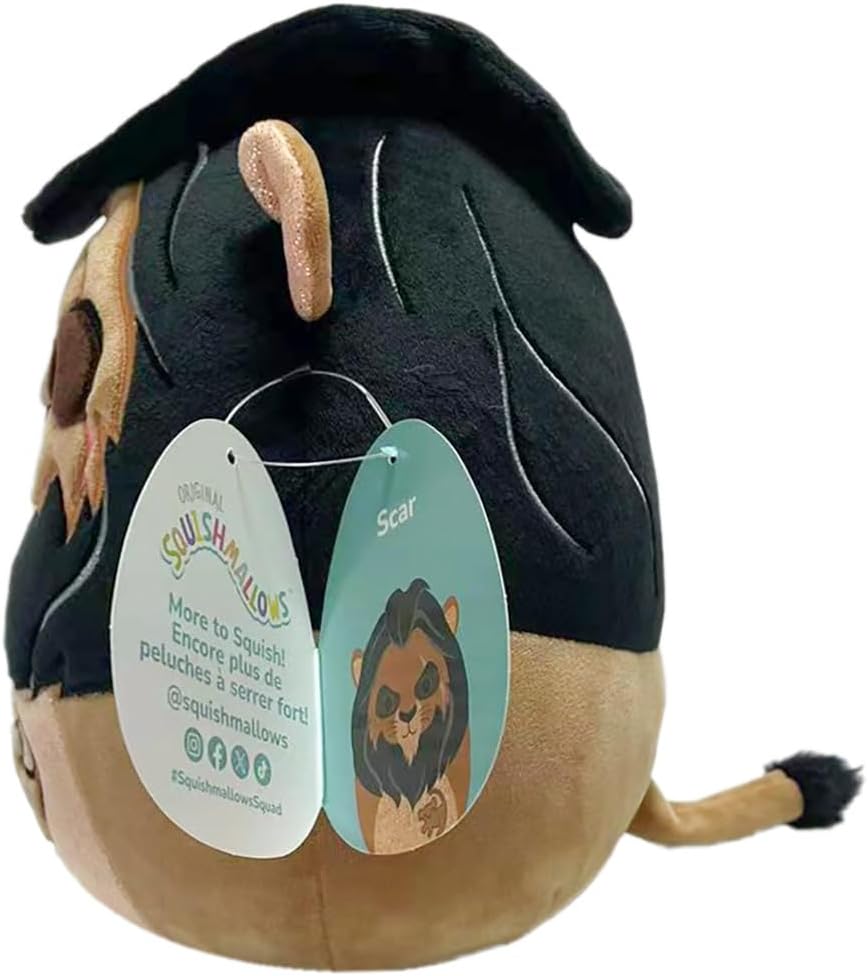 Squishmallows SQDI00550 Original 8-Inch Scar Disney Plush, Multicolour
