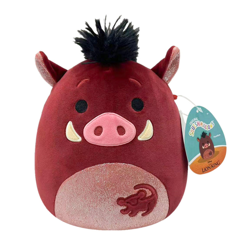 Squishmallows SQDI00552 8-Inch Pumbaa Disney Plush, Multicolour