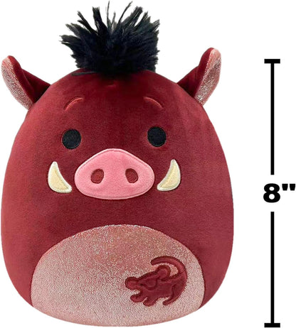 Squishmallows SQDI00552 8-Inch Pumbaa Disney Plush, Multicolour
