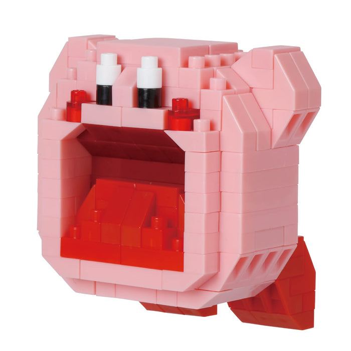 nanoblock Kirby Inhale Model NBCC162 Building Blocks Puzzles For Adults And Kids | Plastic Model Kits With Mini Bricks Make Great Gaming Gifts For Boys Girls And Adults Age 12+ Inhaling Kirby