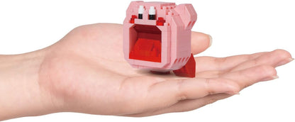 nanoblock Kirby Inhale Model NBCC162 Building Blocks Puzzles For Adults And Kids | Plastic Model Kits With Mini Bricks Make Great Gaming Gifts For Boys Girls And Adults Age 12+ Inhaling Kirby