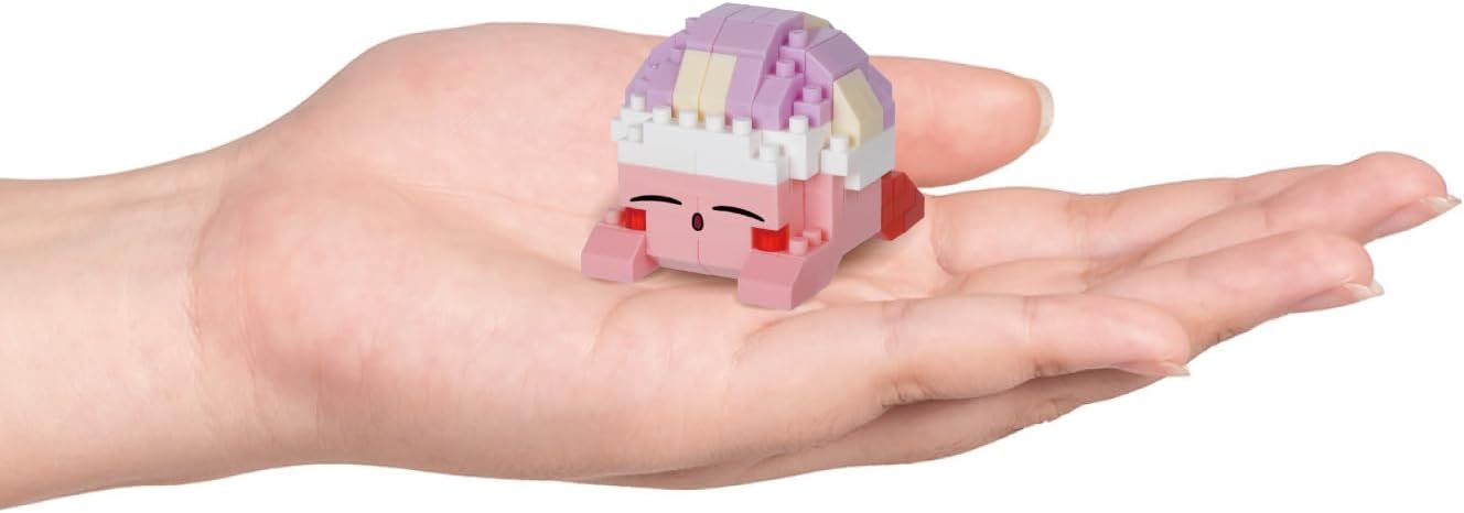 nanoblock Kirby Sleep Model NBCC161 Building Blocks Puzzles For Adults And Kids | Plastic Model Kits With Mini Bricks Make Great Gaming Gifts For Boys Girls And Adults Age 12+