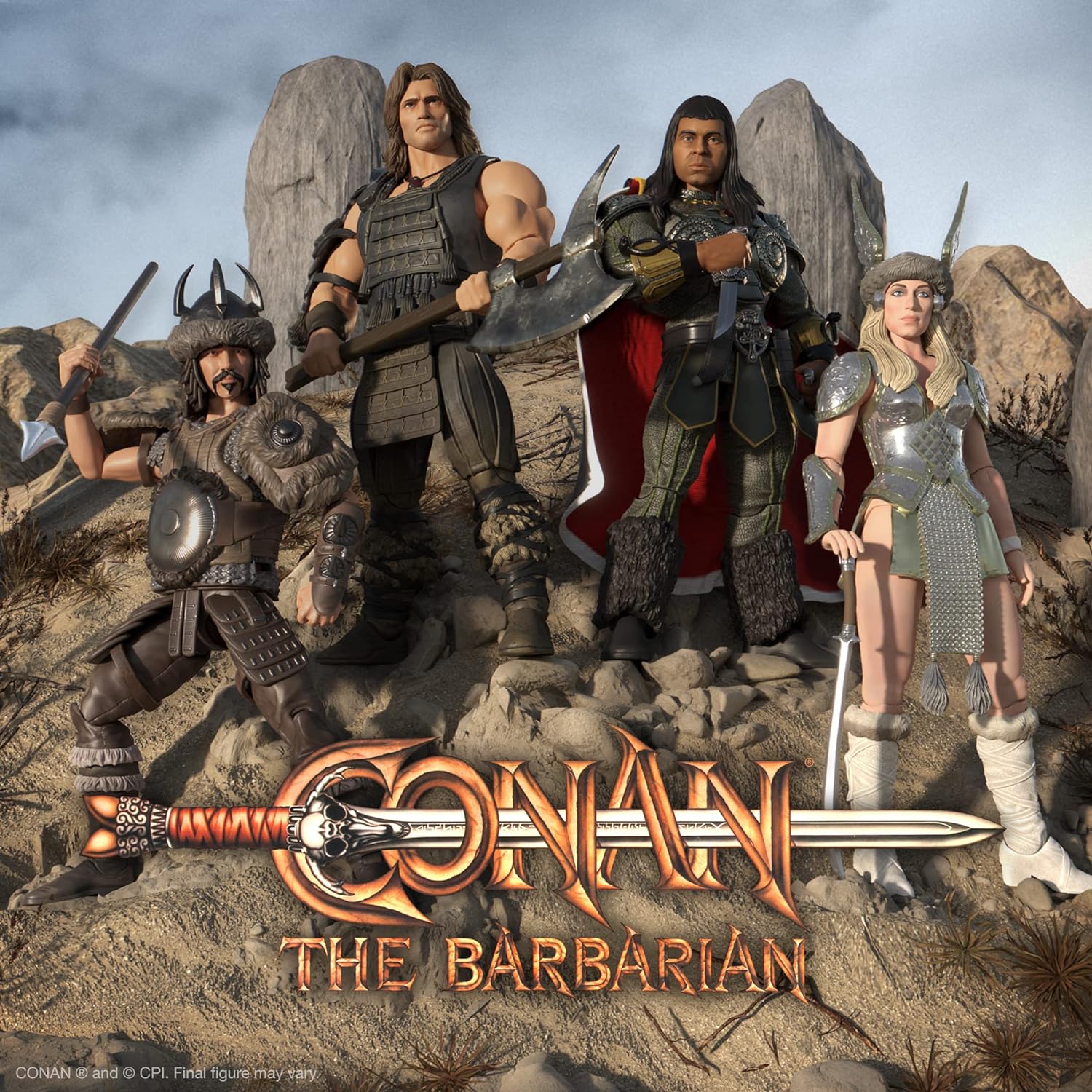 Super7 ULTIMATES! Conan The Barbarian Battle of The Mounds Subotai - 7" Conan Action Figure with Accessories Classic Movie Collectibles and Retro Toys