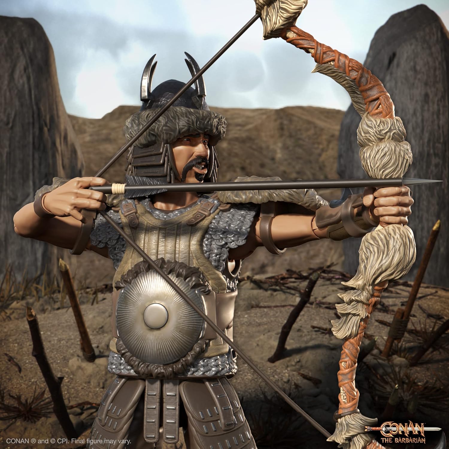 Super7 ULTIMATES! Conan The Barbarian Battle of The Mounds Subotai - 7" Conan Action Figure with Accessories Classic Movie Collectibles and Retro Toys