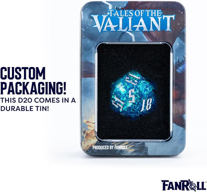FanRoll Tales of The Valiant Mega D20 Dice, 35mm Mega Dice