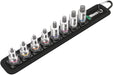 Wera Belt B 2 05003971001 Innen-Sechskant Steckschlüssel-Bit-Einsatz-Set 9teilig 3/8 (10 mm