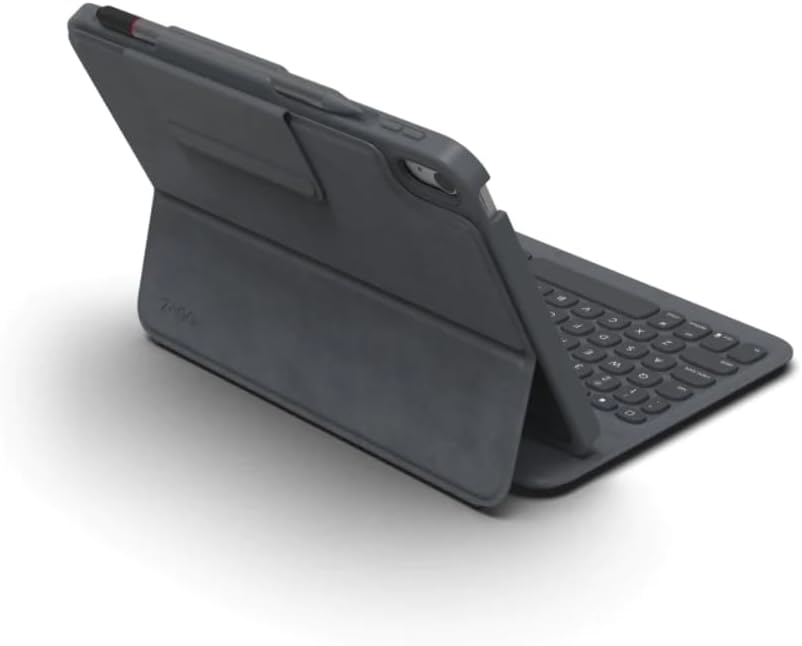 Zagg Pro Keys Keyboard & Detachable Case Compatible with Apple iPad 10.9in, Backlit, Durable, Lightweight, Travel Friendly, Bluetooth, Gray/Black, (British English)
