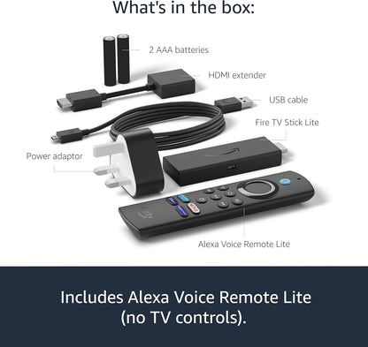 Amazon Fire Tv Stick Lite - Av Player - 8 Gb - 60 Fps - Hdr - Black