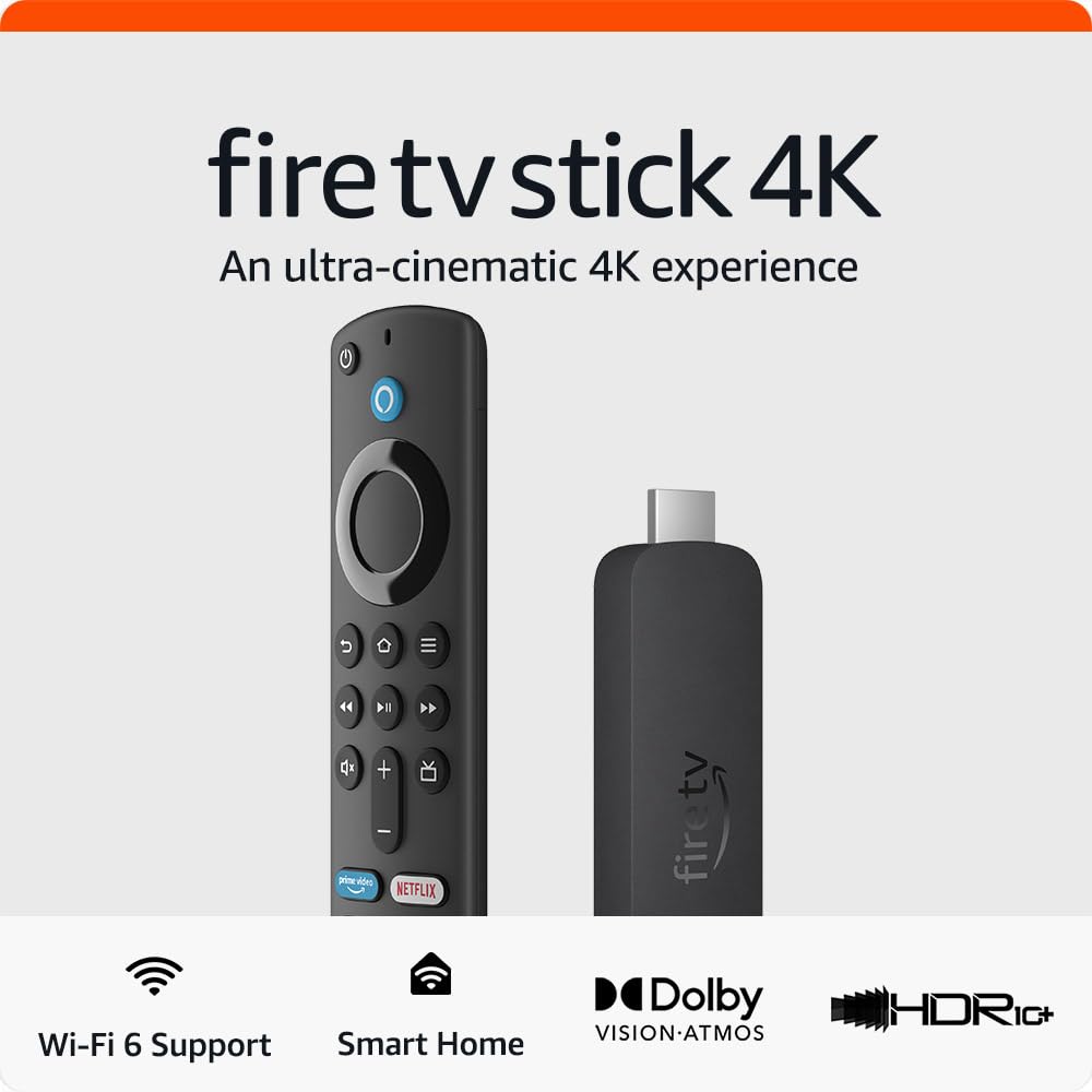 Amazon Fire Tv Stick 4K - Av Player - 8 Gb - 60 Fps - Hdr - Black