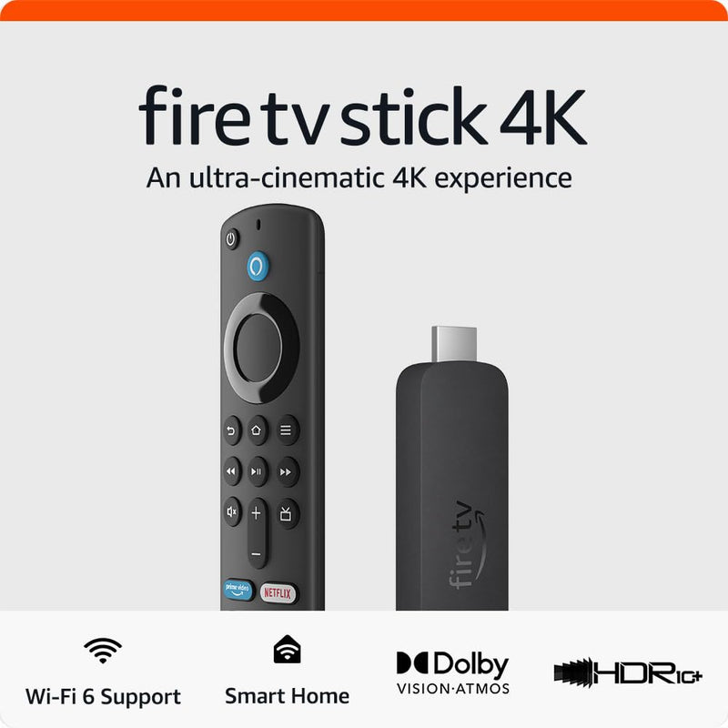 Amazon Fire Tv Stick 4K - Av Player - 8 Gb - 60 Fps - Hdr - Black