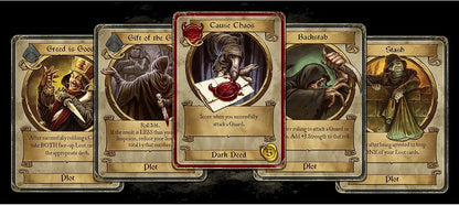 Modiphius Entertainment: Dark Deeds - Strategy Board Game, Darkly Humorous Card Game, Ages 14+, 2-5 Players, 60 Min