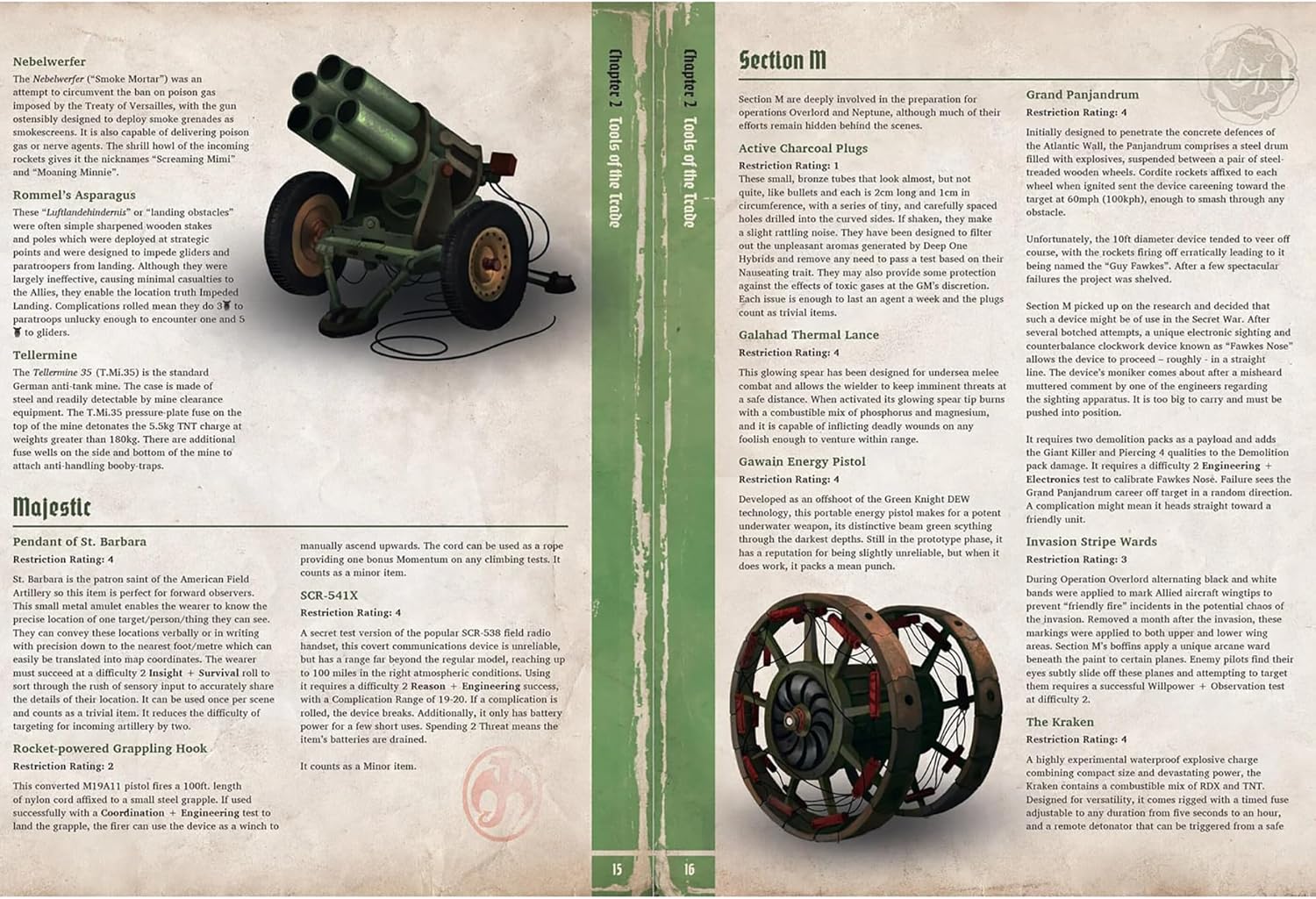 Modiphius Entertainment: Achtung! Cthulhu 2d20 - D-Day: The Darkest Day - Softcover RPG Book, Horror Campaign, Tabletop Role Playing Game