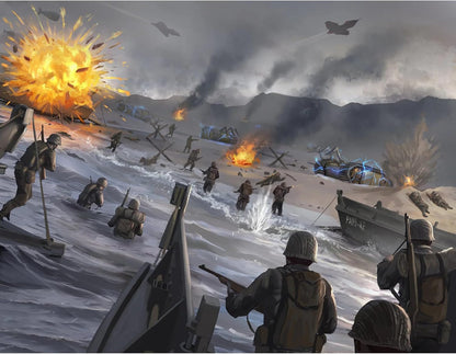 Modiphius Entertainment: Achtung! Cthulhu 2d20 - D-Day: The Darkest Day - Softcover RPG Book, Horror Campaign, Tabletop Role Playing Game