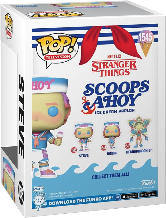 Funko Pop! TV: Stranger Things - Steve Harrington - Stranger Thingseve - (Scoops Ahoy) - Collectable Vinyl Figure - Gift Idea - Official Merchandise - Toys for Kids & Adults - TV Fans