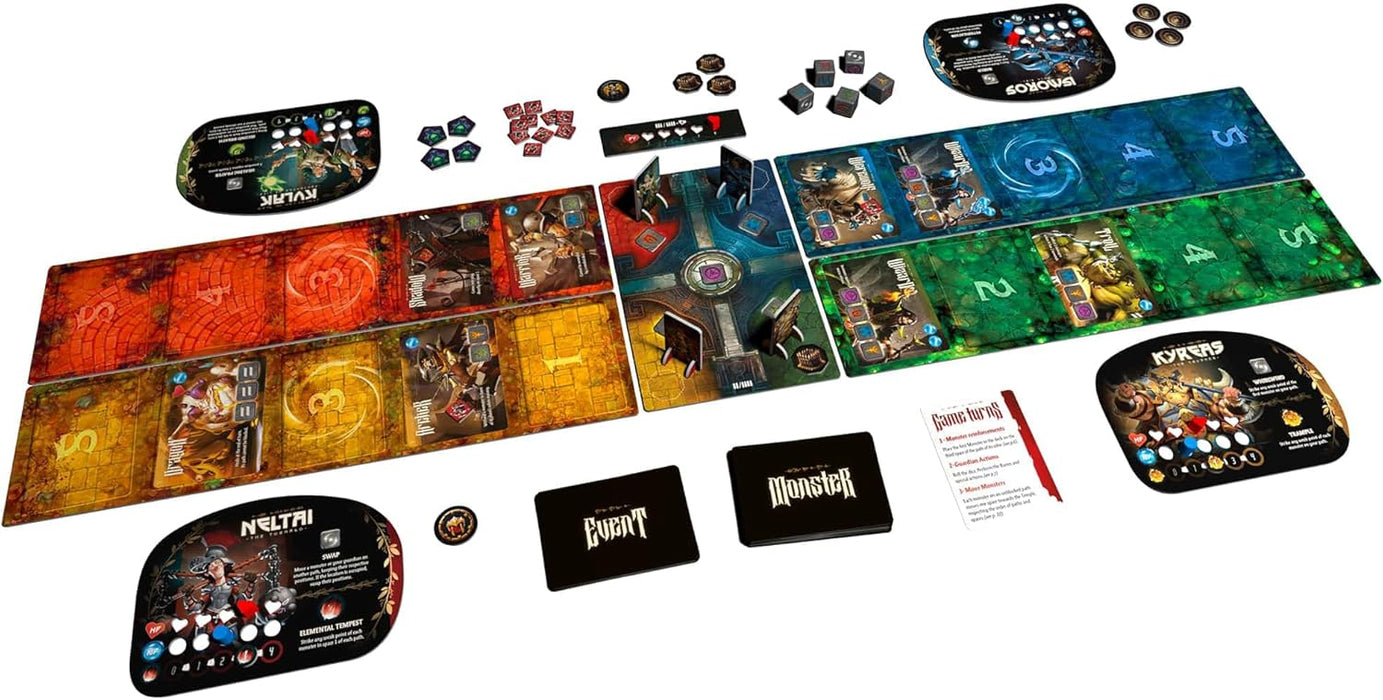 Runemasters - Fantasy Defense Game, Cooperative Dice Board Game, Adults & Family, Ages 8+, 1-4 Players, 45 Min