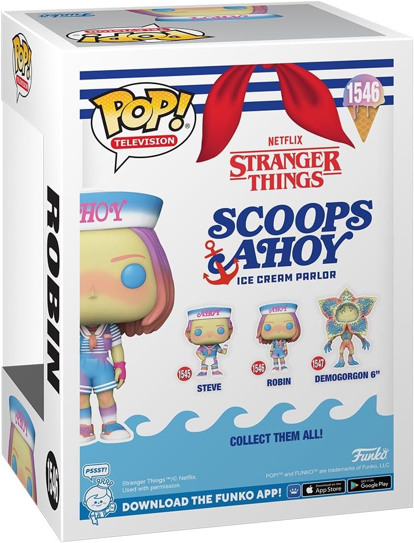 Funko Pop! TV: Stranger Things - Robin - (Scoops Ahoy) - Collectable Vinyl Figure - Gift Idea - Official Merchandise - Toys for Kids & Adults - TV Fans - Model Figure for Collectors and Display