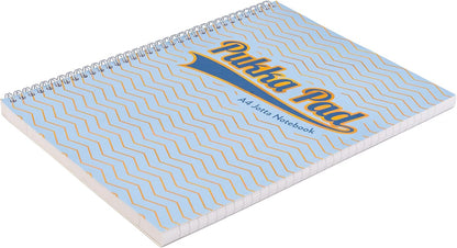 Pukka Pad Haze Jotta Cuaderno A4 – Paquete de 3 blocs de notas encuadernados con alambre con 200 páginas, 100 hojas de papel rayado de 80 g/m² de 8 mm – 4 agujeros perforados para notas escolares