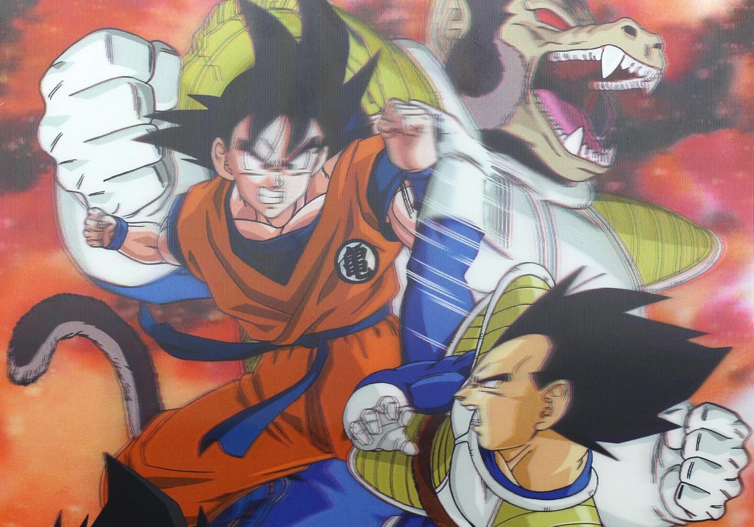 SD TOYS - Goku VS Vegeta Dragon Ball Z 3D effect notebook - 30 x 21 cm