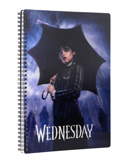 SD TOYS - Wednesday Rain 3D Effect Notebook - 30 x 21 cm