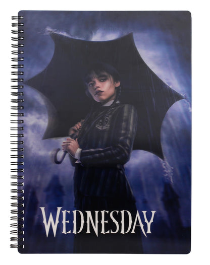 SD TOYS - Wednesday Rain 3D Effect Notebook - 30 x 21 cm