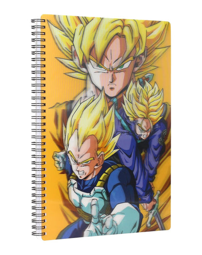 SD TOYS - Saiyans Dragon Ball Z 3D effect notebook - 30 x 21 cm