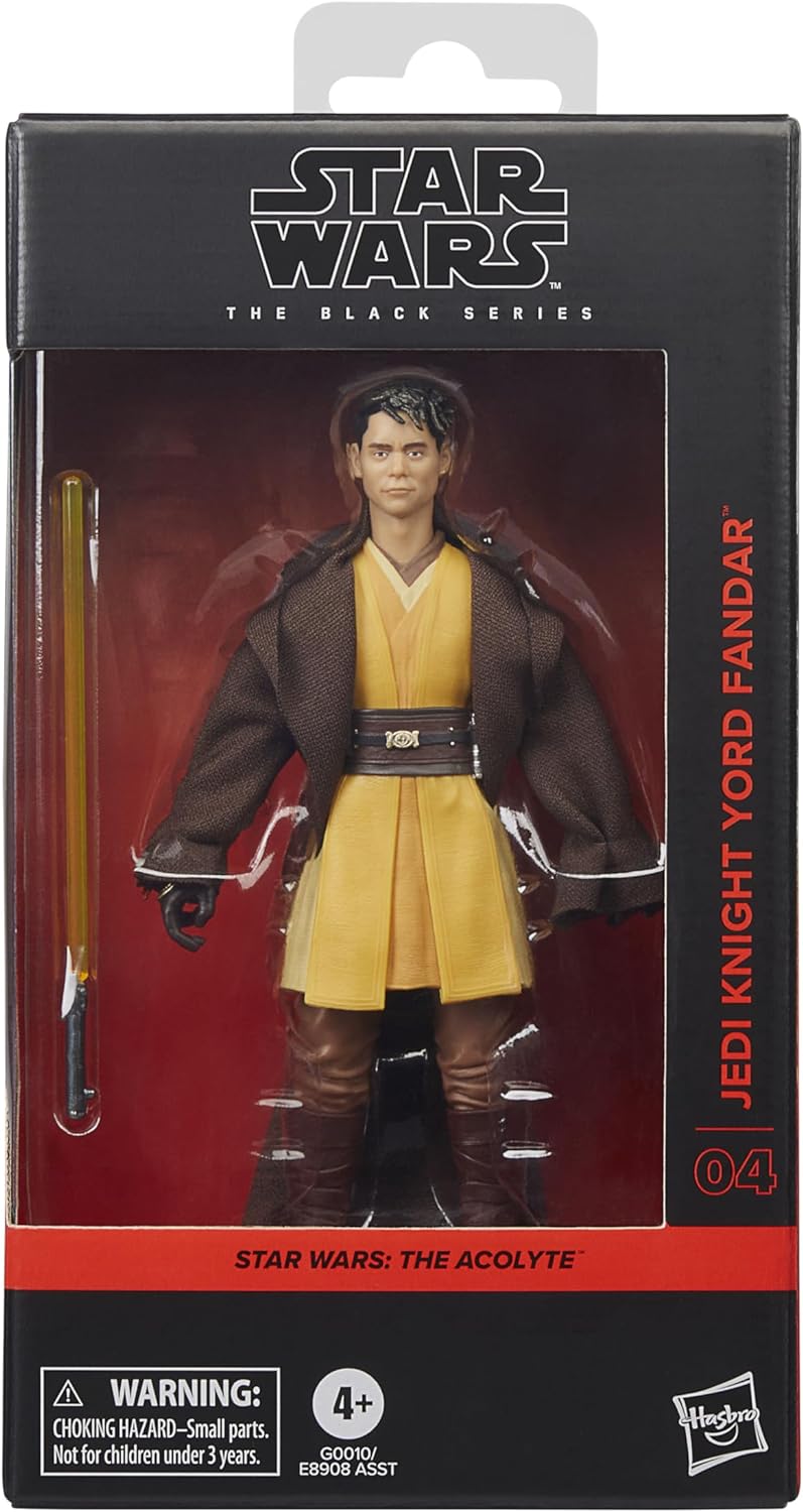 Star Wars The Black Series Jedi Knight Yord Fandar, Star Wars: The Acolyte Collectible 6 Inch Action Figure
