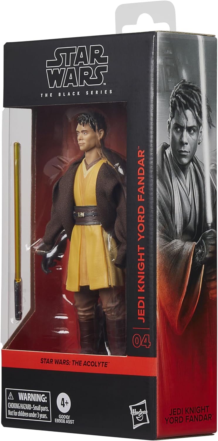 Star Wars The Black Series Jedi Knight Yord Fandar, Star Wars: The Acolyte Collectible 6 Inch Action Figure