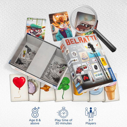 Thames & Kosmos Belratti, Cooperative Card Game, Exciting Card Games for Adults and Kids, Board Games for Game Night, For 3 to 7 Players, Age 8+