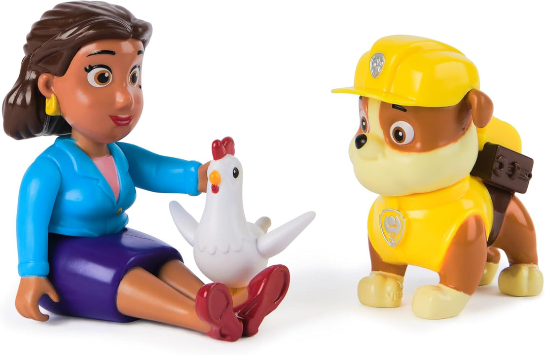 Paw Patrol Rubble, Mayor Goodway and Chickaletta Figures, Kids’ Toys for Boys and Girls Aged 3 and Up
