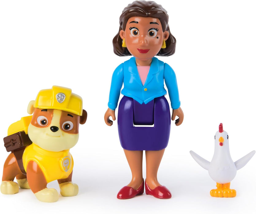 Paw Patrol Rubble, Mayor Goodway and Chickaletta Figures, Kids’ Toys for Boys and Girls Aged 3 and Up