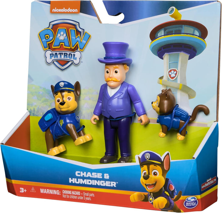 Paw Patrol Chase and Humdinger figures set, Kids’ Toys for Boys and Girls Aged 3 and Up