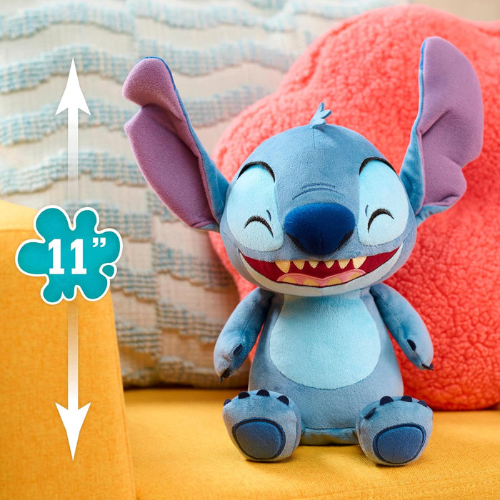 Just Play Disney Stitch Crack Me Up Stitch Plush Toy, 11 Inch Plush, Stuffed Animal, Alien, Kids Toys for Ages 3 Up