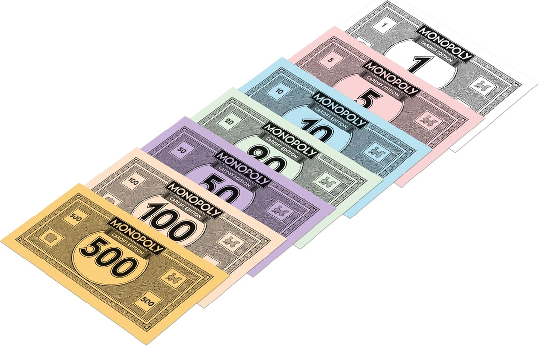 Winning Moves Cardiff Monopoly Board Game, Advance to The Cardiff International Airport, Millenium Stadium or Wales Millenium Centre and trade your way to success, makes a great gift for ages 8 plus