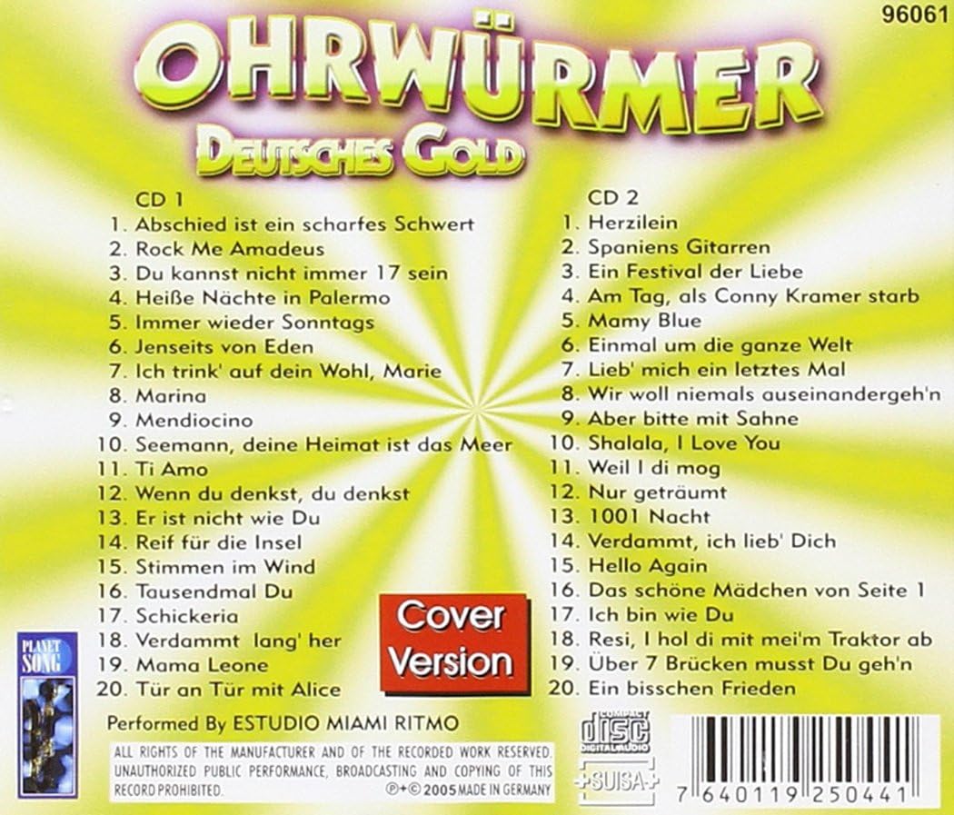Ohrwuermer Deutsch