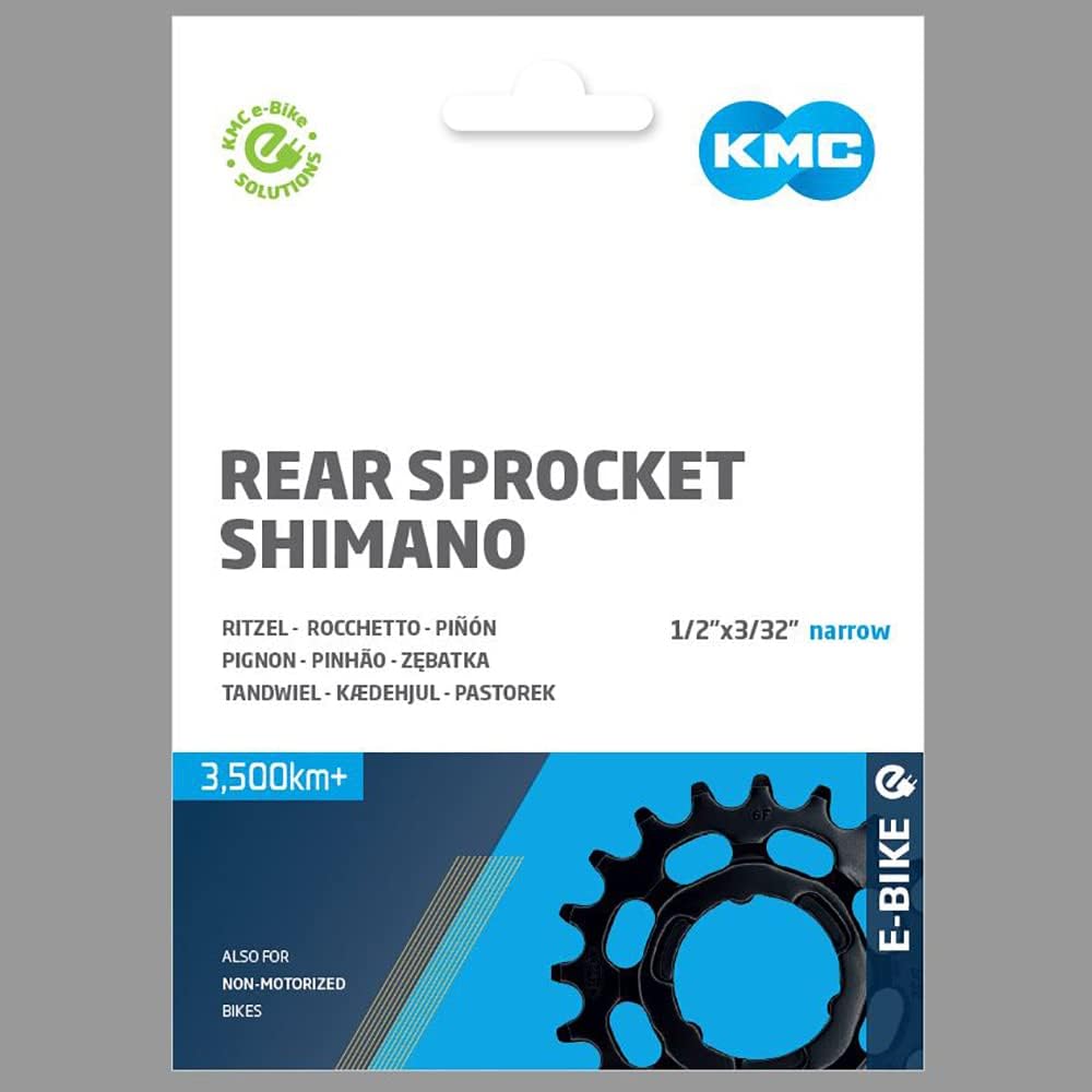 KMC Shimano Narrow Rear Sprocket, Black, 19T