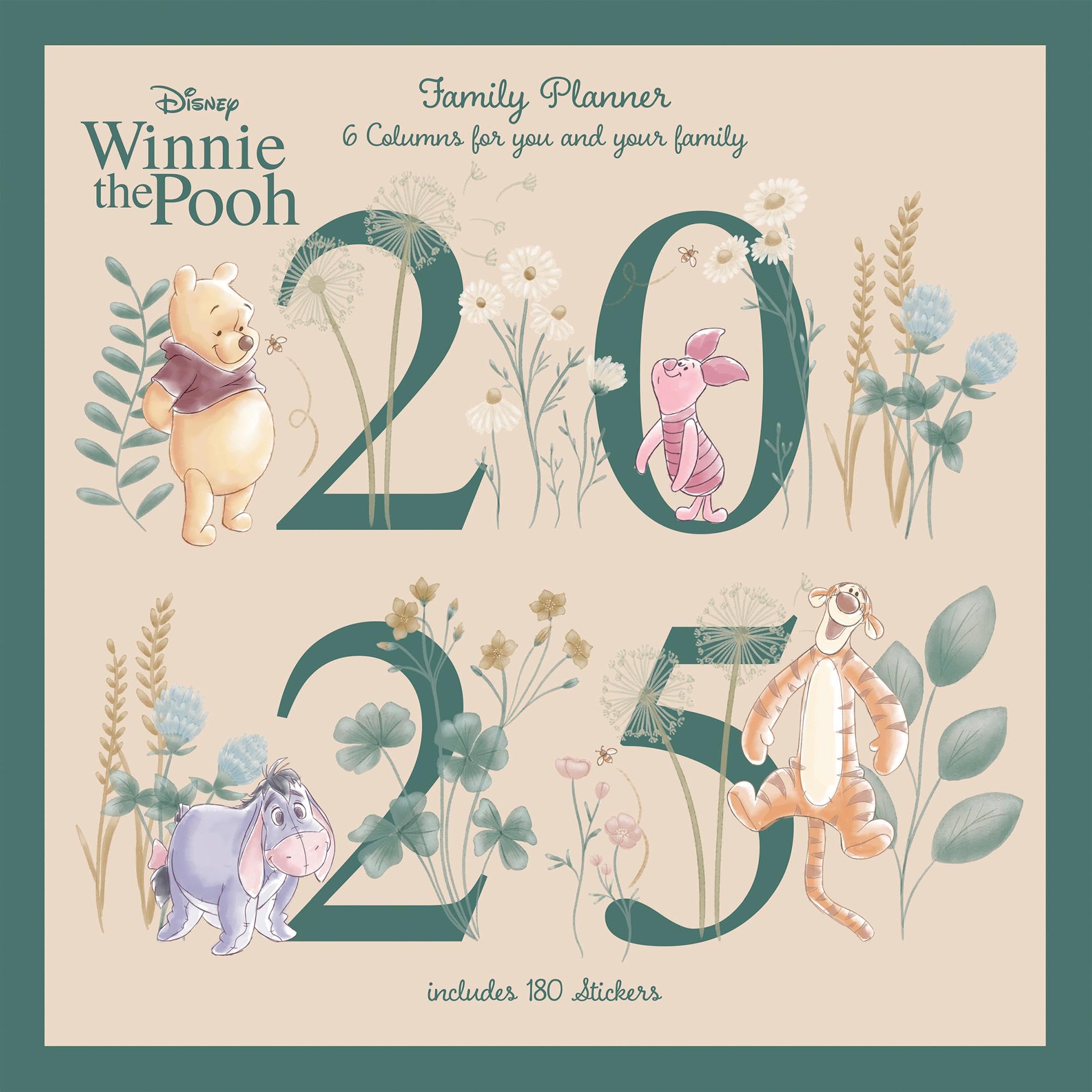 WINNIE THE POOH 2025 30X30 FAMILY PLANNER CALENDAR