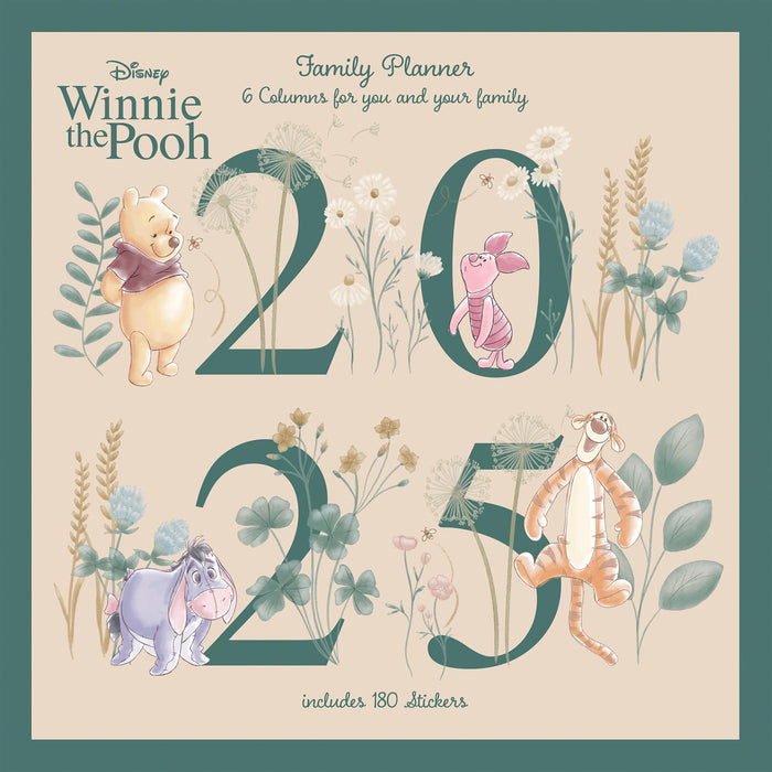 WINNIE THE POOH 2025 30X30 FAMILY PLANNER CALENDAR