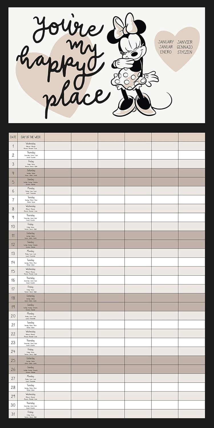 Mickey & Friends 2025 Family Planner Calendar